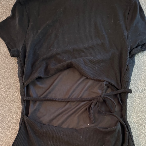 Nolan Short Sleeve Mini Dress Black - US 4 - Picture 3 of 3